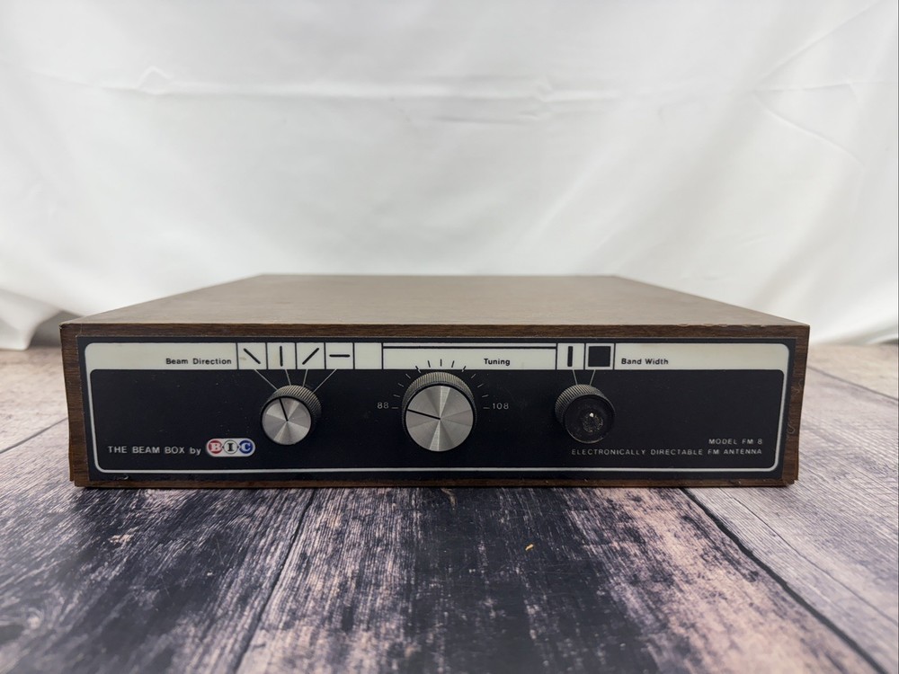 BIC Beam Box FM Model 8 Electronically Directable FM Antenna As Is