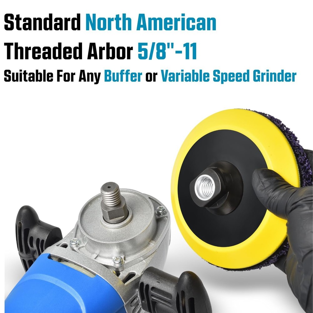 5-Inch Metal Stripping Surface Condition Kit for Angle Grinder