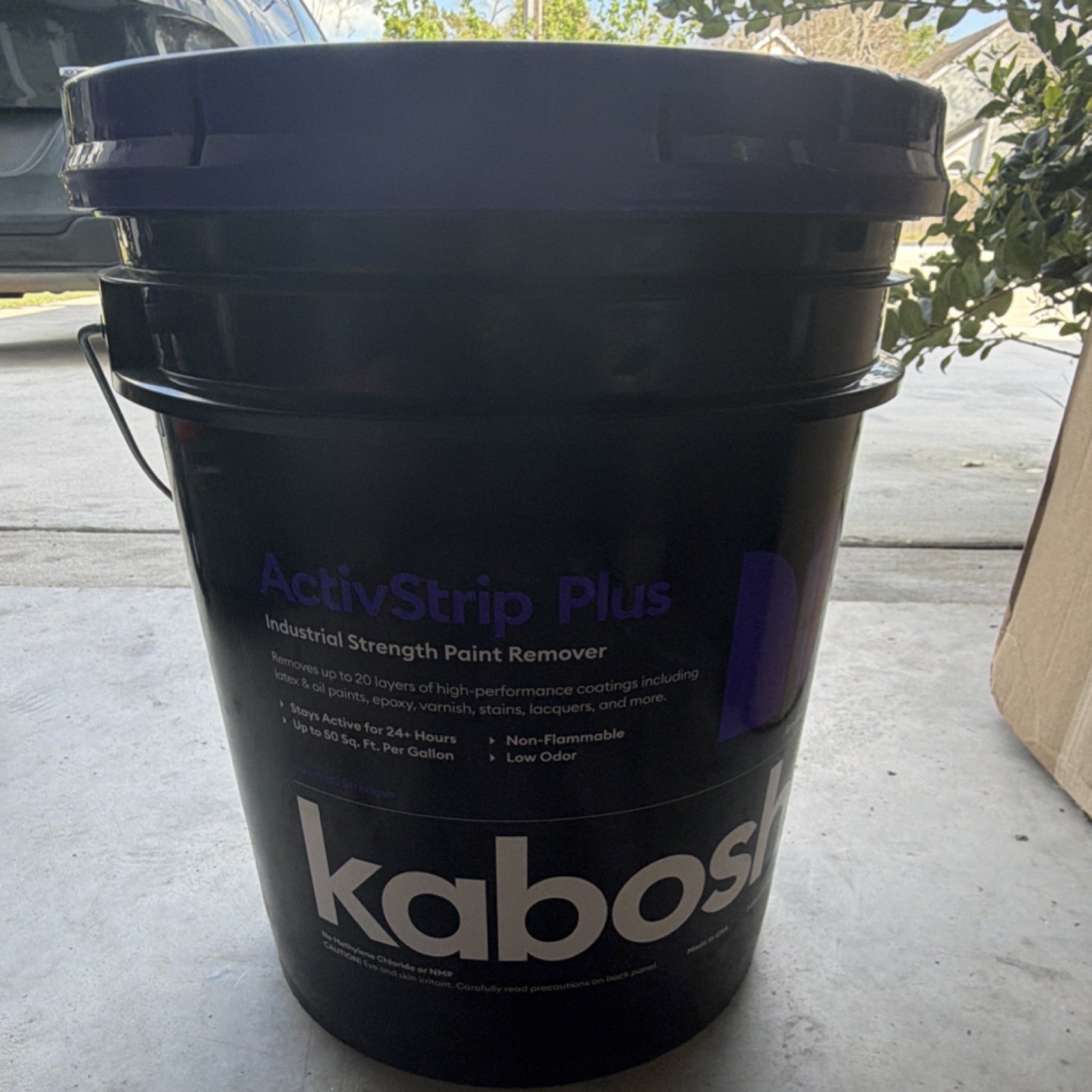 Kabosh ActivStrip Plus Industrial Strength Paint Remover Black 5 gal Wood Metal
