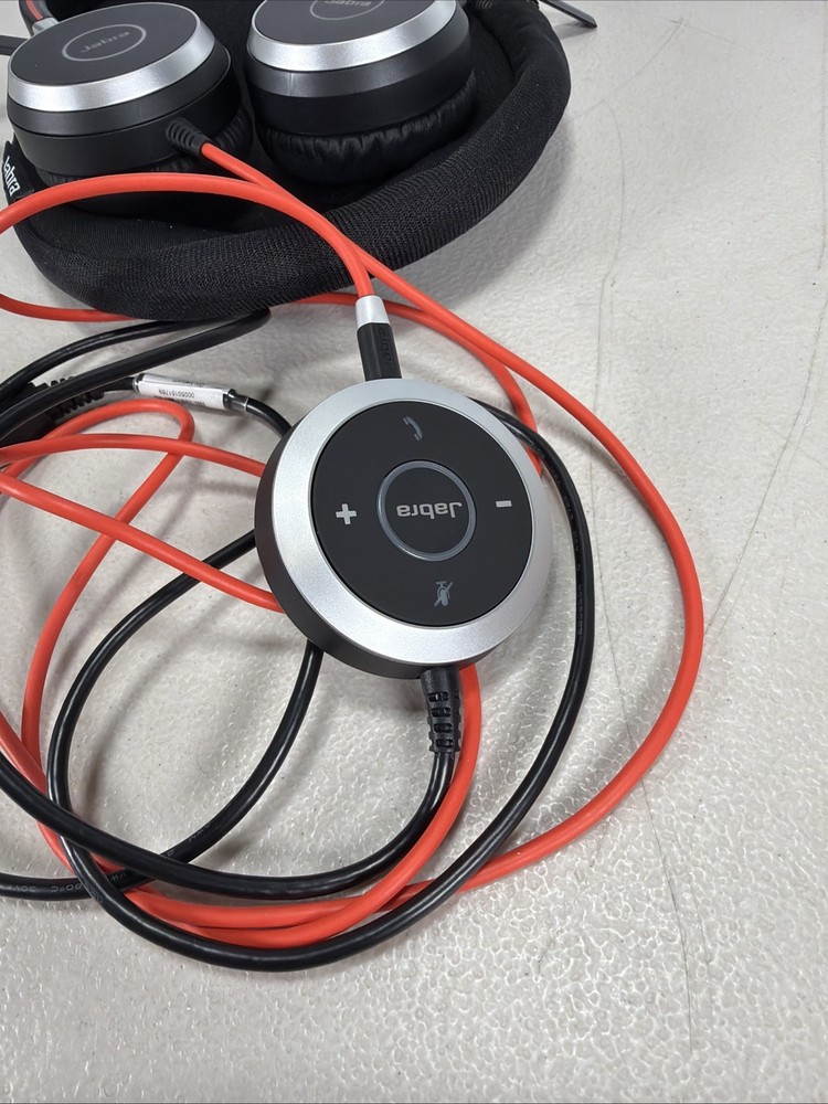 Jabra EVOLVE 40 UC Stereo Wired Headset Black With ENC010 USB-A Controller