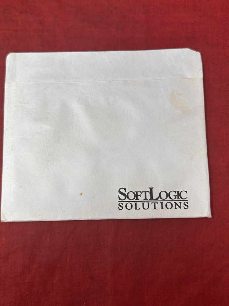 Vintage SoftLogic Cubit File Compressing Software 5.25" Disk 1987 PC Computer