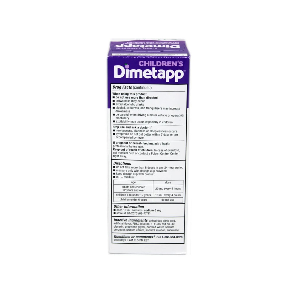 children's dimetapp cold & allergy
