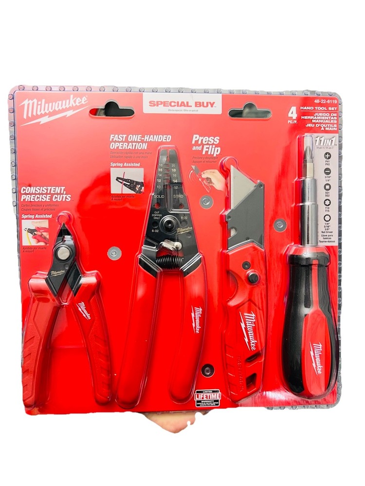 MILWAUKEE 4 Pc Hand TooL Set