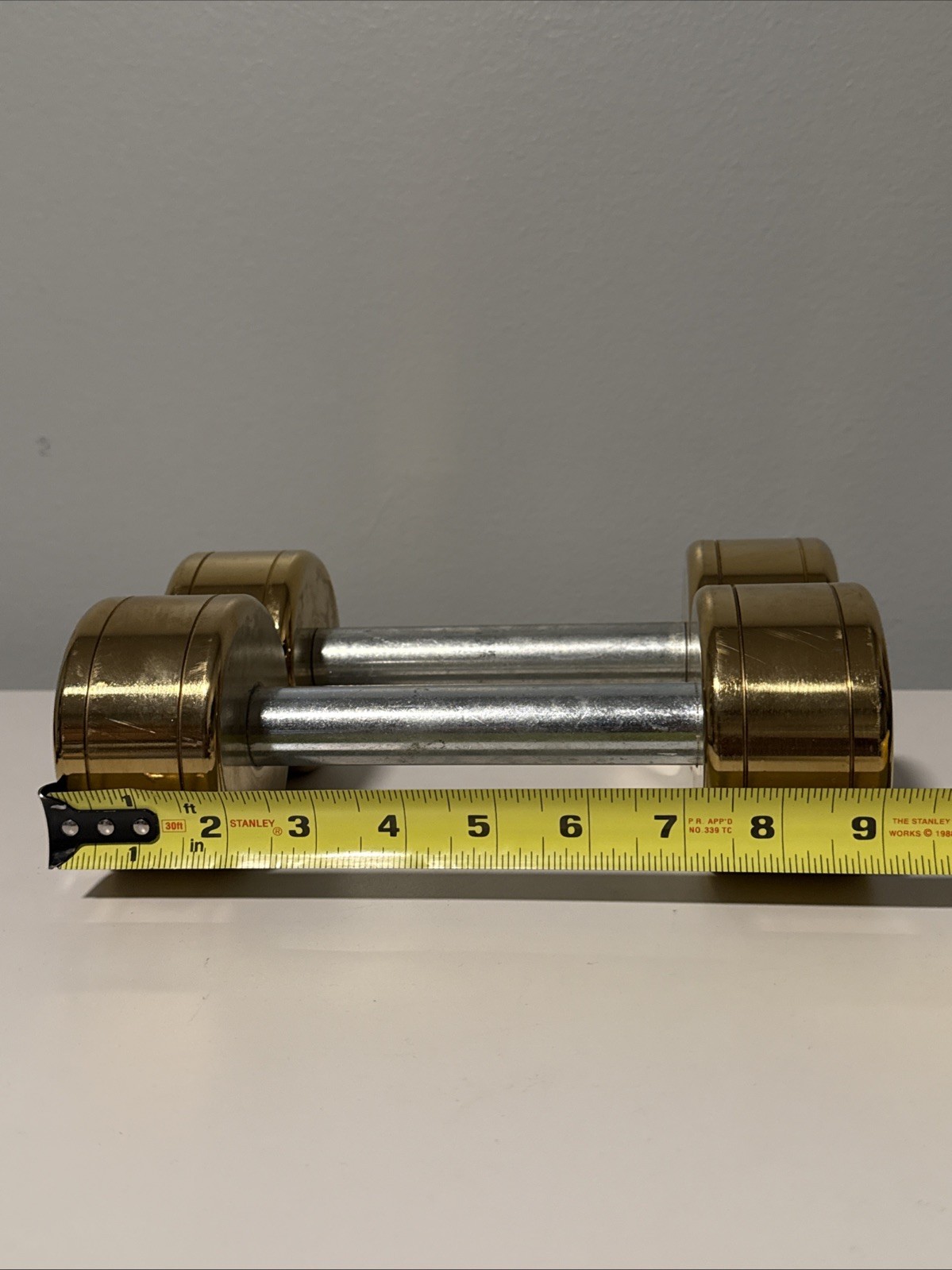 Blogilates Dumbbells Gold 10 Lb Weights Pair Rare Discontinued