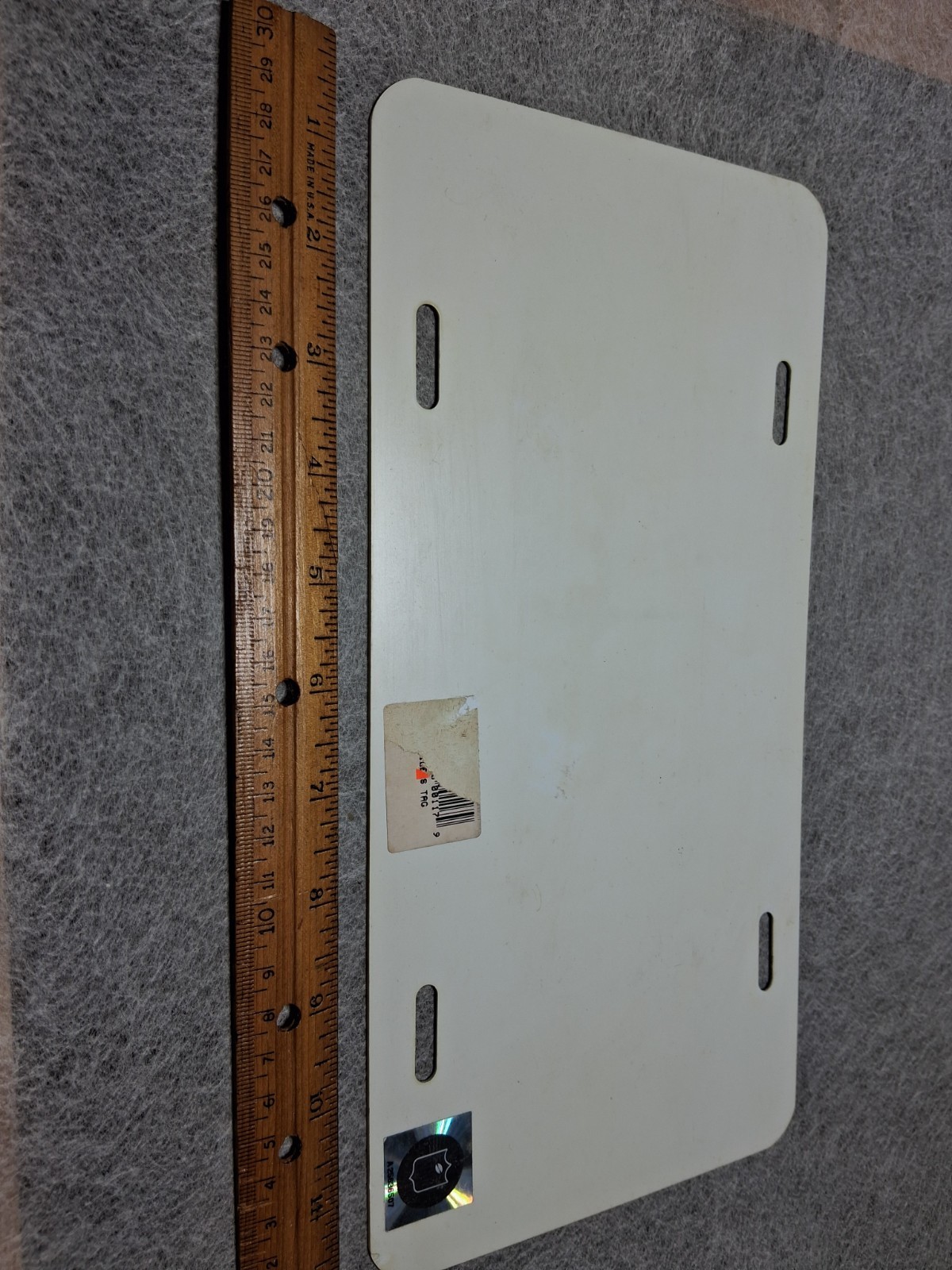 1997 Tennessee Oilers Vintage Plastic License Plate Inaugural Season Collectible