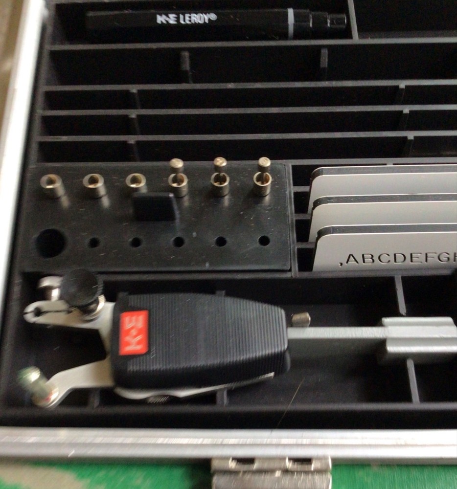 K & E LEROY II Vintage Lettering Set, Engineering, Drafting Tools, Plus Extras!