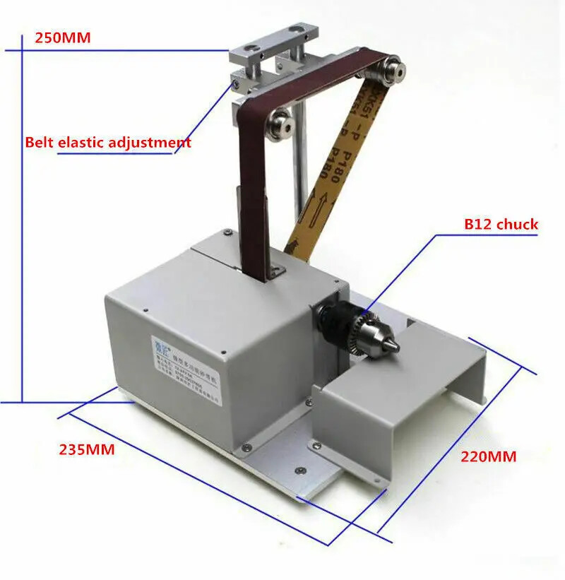 Multi-function Mini Polisher Belt Sander Polishing Machine Flexible Shaft 4in1