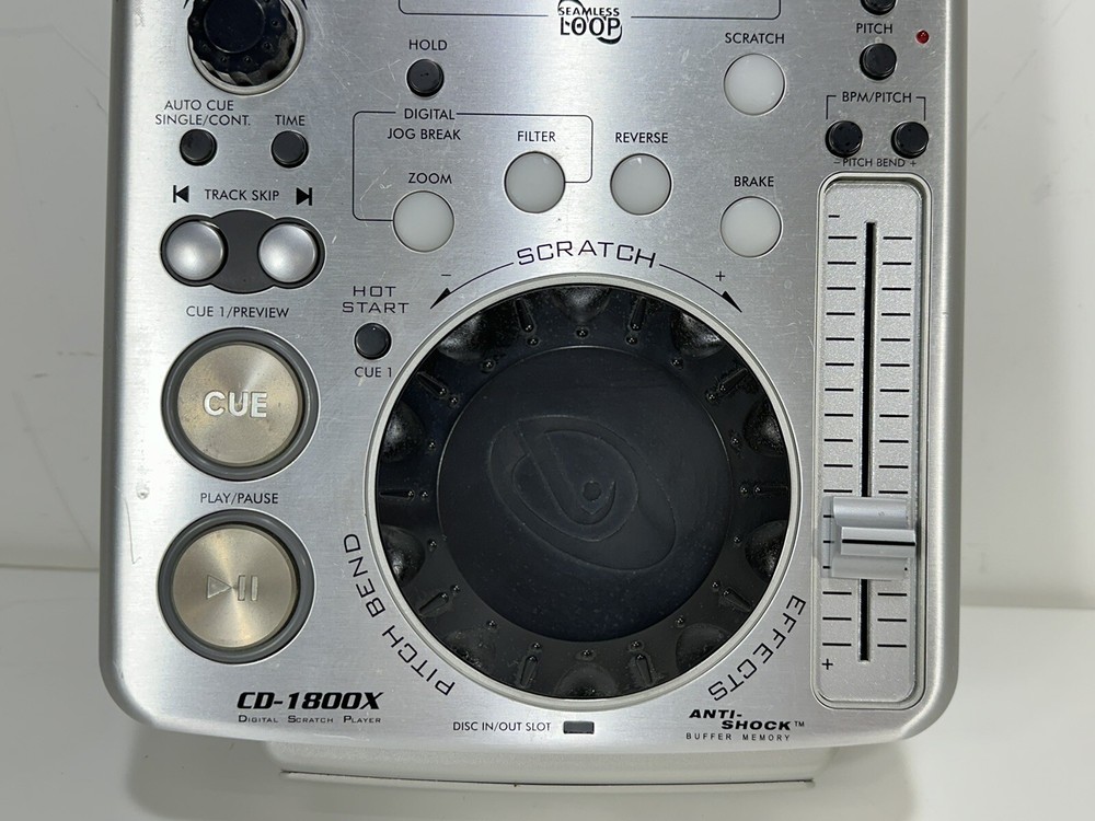 Gemini CD-1800X ~ Digital Scratch CD Player ~ CD Error / AS-IS