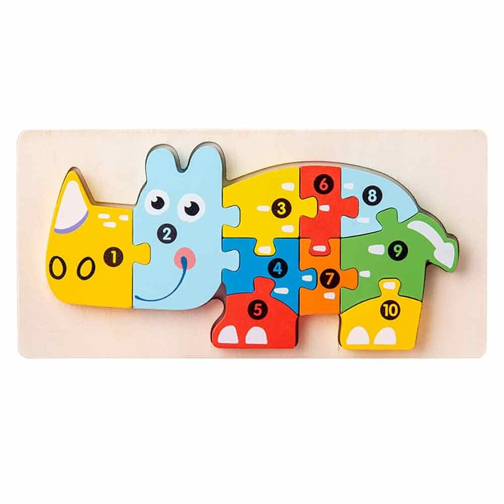 Wood Jigsaw Puzzles, Learn to Count (3 Pack)
