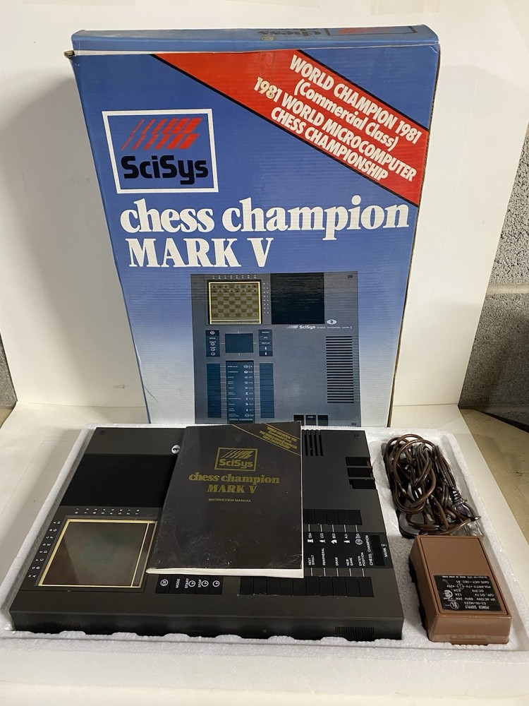 SciSys Chess Champion Mark V. World Champion 1981 Microcomputer. Working.