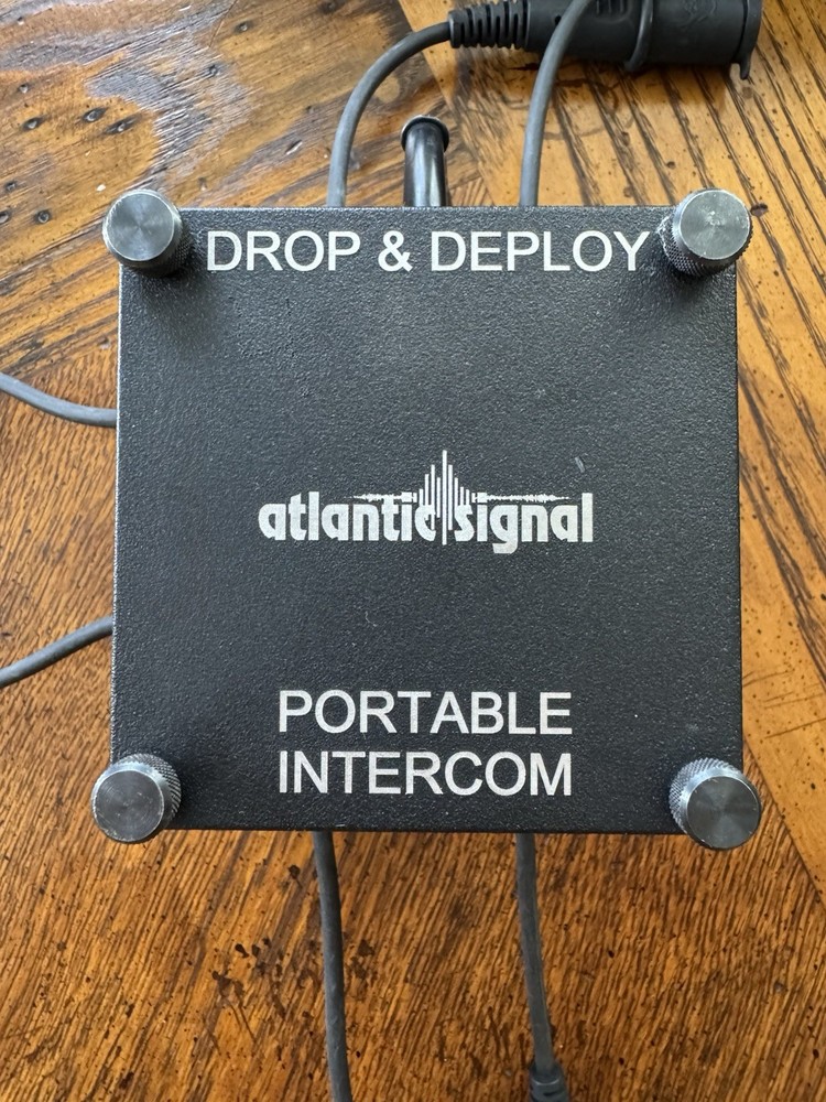 Atlantic Signal Drop & Deploy Portable Intercom System With 6 Peltor Headsets