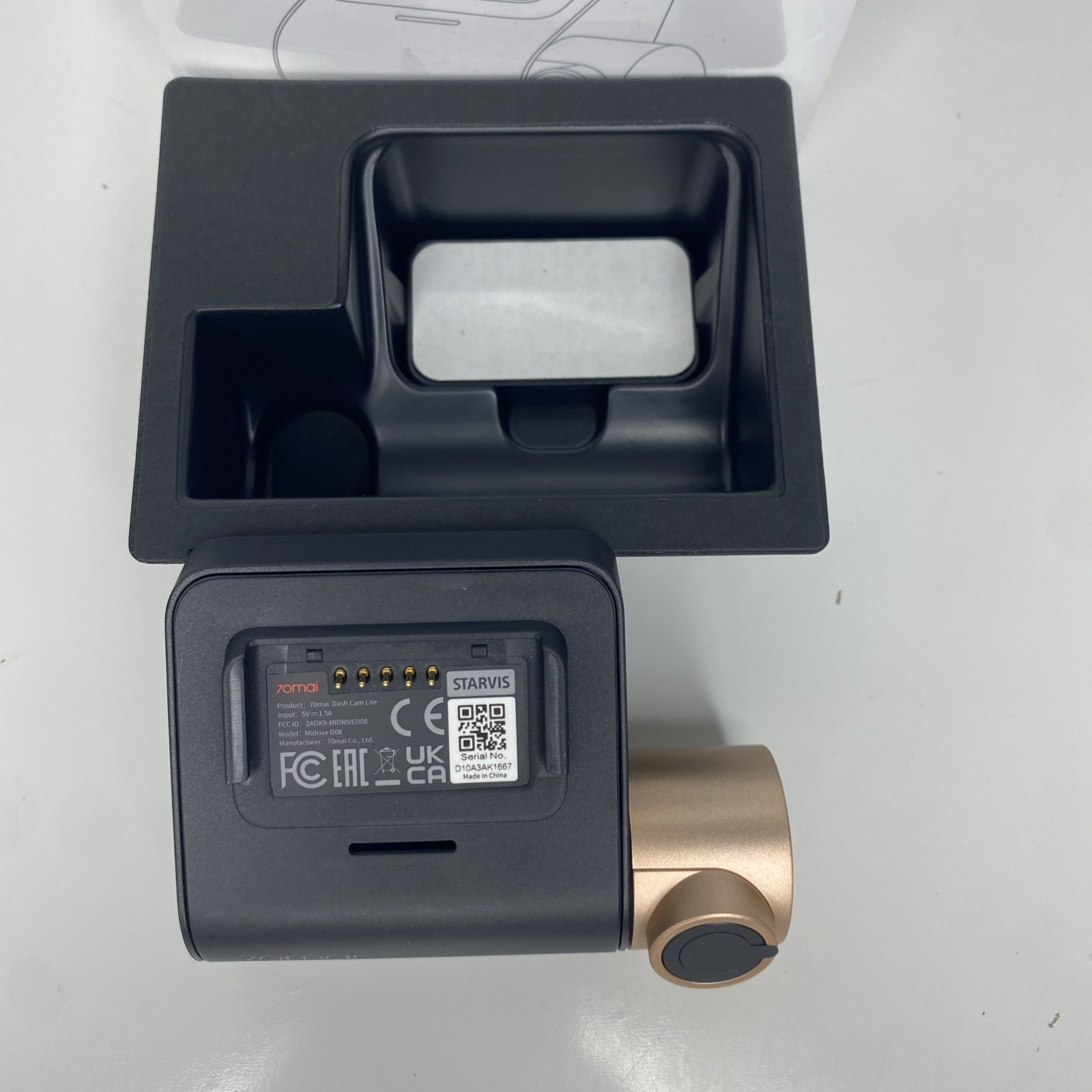 70mai Dash Cam Midrive D08 - 1080p Full HD - Smart Dash Camera - New Open Box