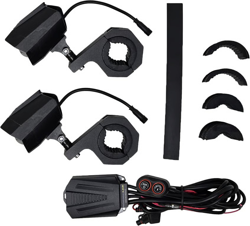 Pathfinder Wired Remote for Dual Switchback LED Light - Black Motorcycle PL80LRB