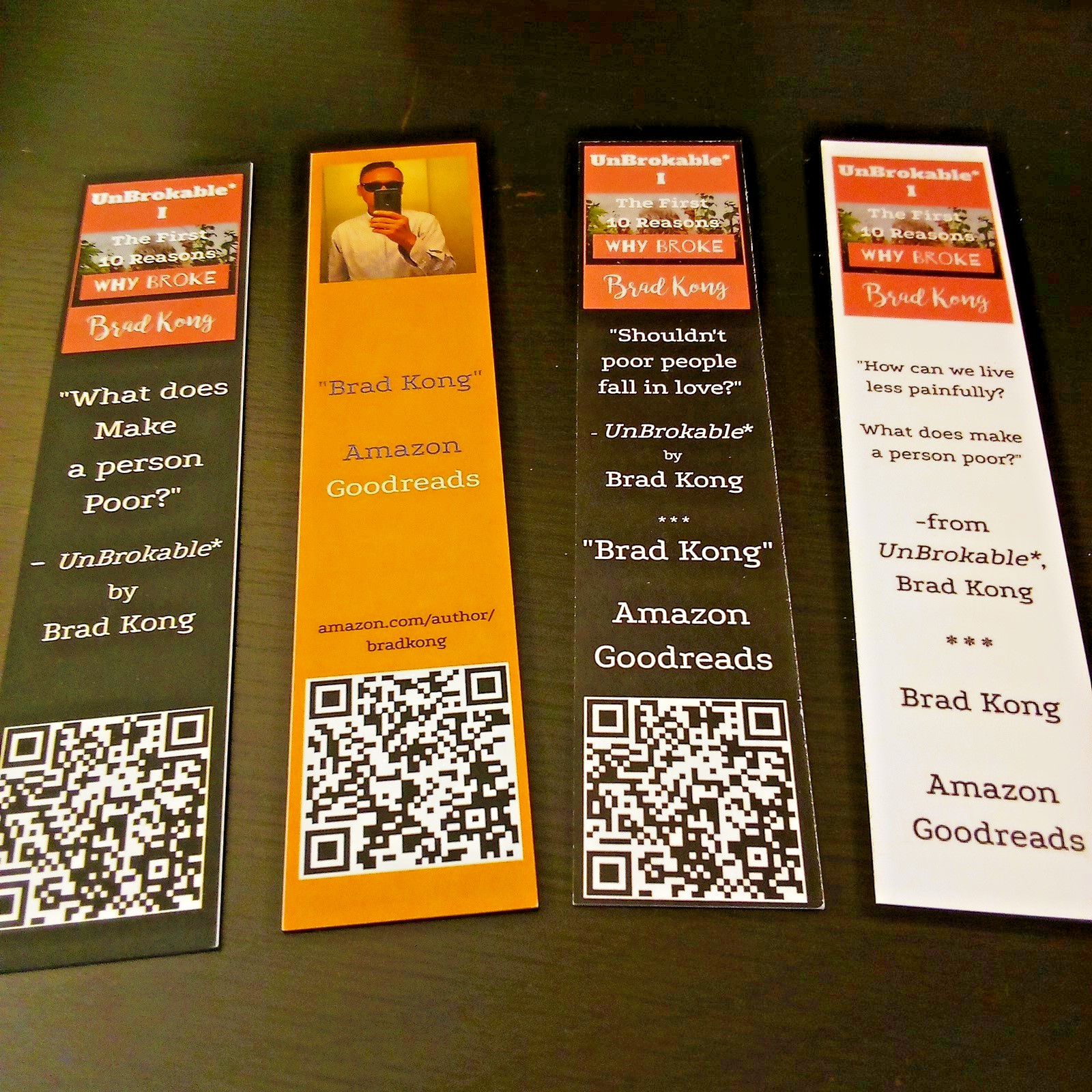 4 bookmarks (Brand New): 2 Ultra thick + 2 Premium (18-38 PT) Free Shipping!
