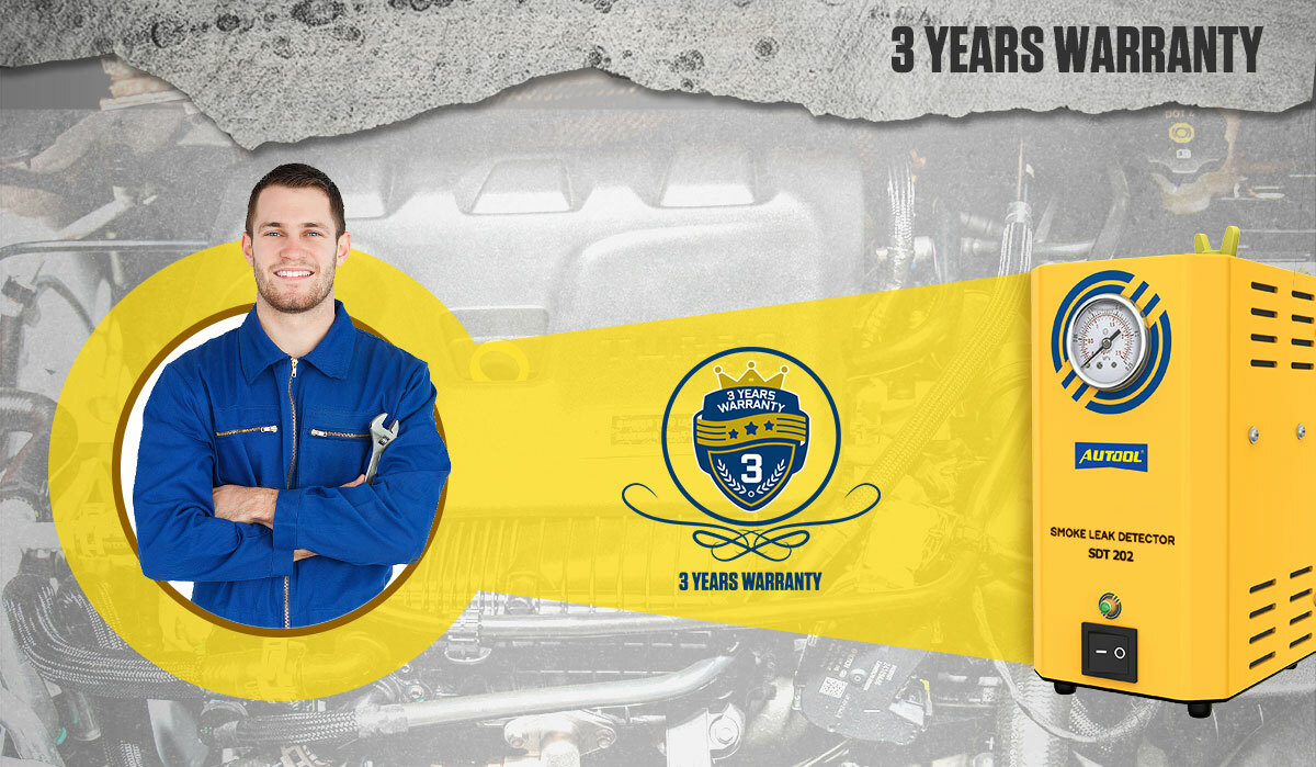 AUTOOL SDT202 EVAP Smoke Machine Automotive Fuel Pipe Smoke Leak Detector Tester