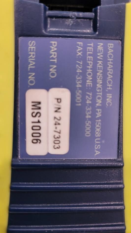 Bacharach Combustion Analyzer PCA 2 24-7301 PCA2