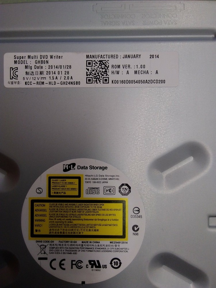 H-L Super Multi DVD Writer GHB0N DVDRW