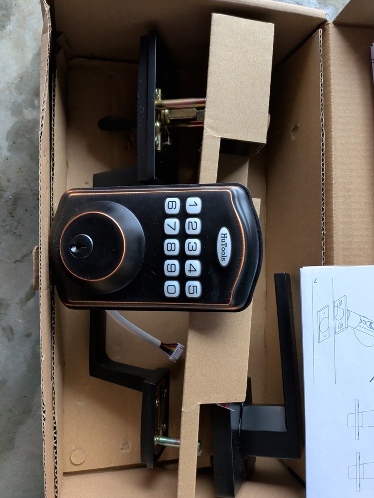 HuTools Keyless Keypad Smart Lock Multi-password System Openbox