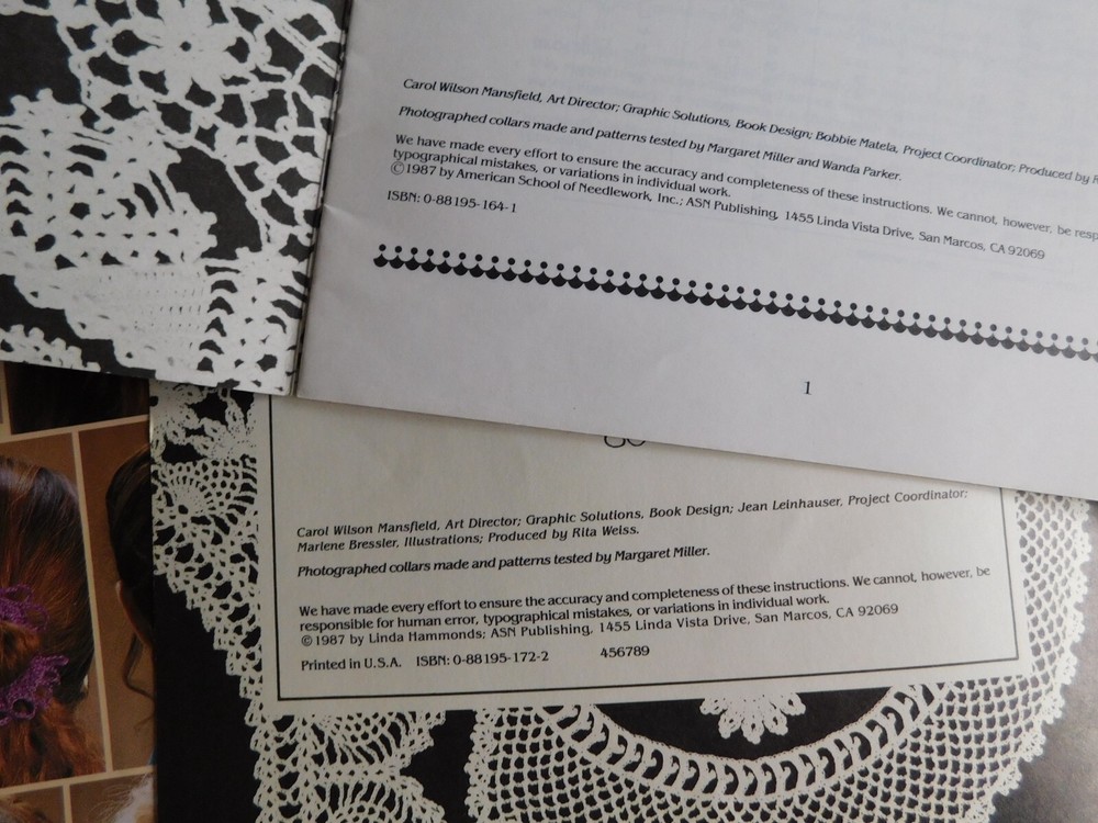 New/More Crocheted Collars : 14 Patterns - Amer School of Needlework
