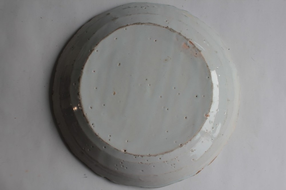 Nevers earthenware plate, 18th century (69680)