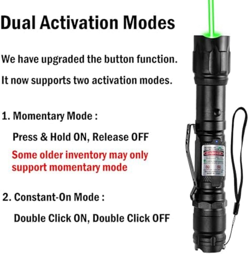 Rechargeable Green Laser Pointer, Long Range Laser Pointer Pen High Power