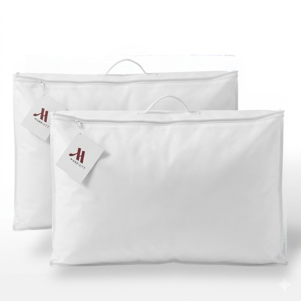 Marriott Hotels 2-Pack Feather & Down Queen 20x30 Pillows Exclusive Authentic