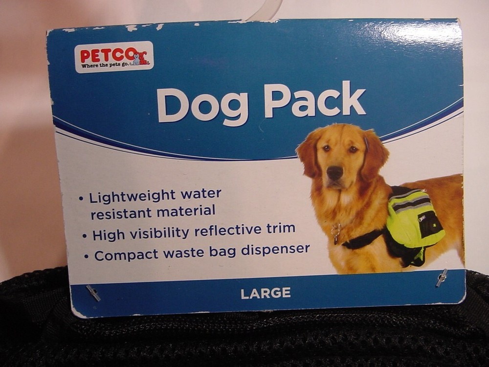 NEW - PETCO DOG PACK - SIZE LARGE
