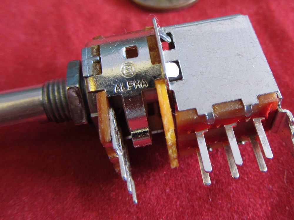 2 pc Alpha 5K OHM Reverse Log Antilog Push-Pull Potentiometer DPDT Switch Pot CO