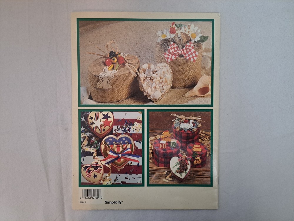 Simplicity Leaflet - Decorative Band Boxes (21 Designs) #3645 - Unused