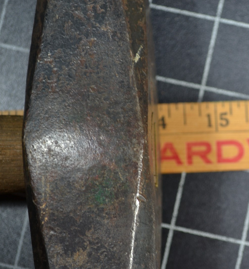 WARWOOD - X37X - BLACKSMITH STRIKING ROUNDING HAMMER - 4# HEAD - ALL ORIGINAL