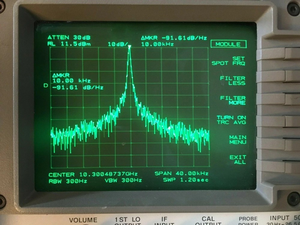 RF MICROWAVE OSCILLATOR SYNTHESIZED 10GHZ STEP 1MHZ