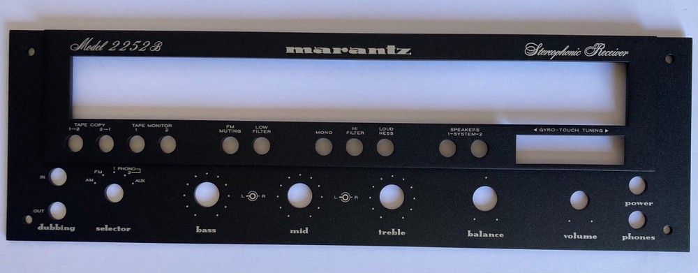 New! Marantz 2252B 2252 B Receiver Front Panel Faceplate (Face Plate)