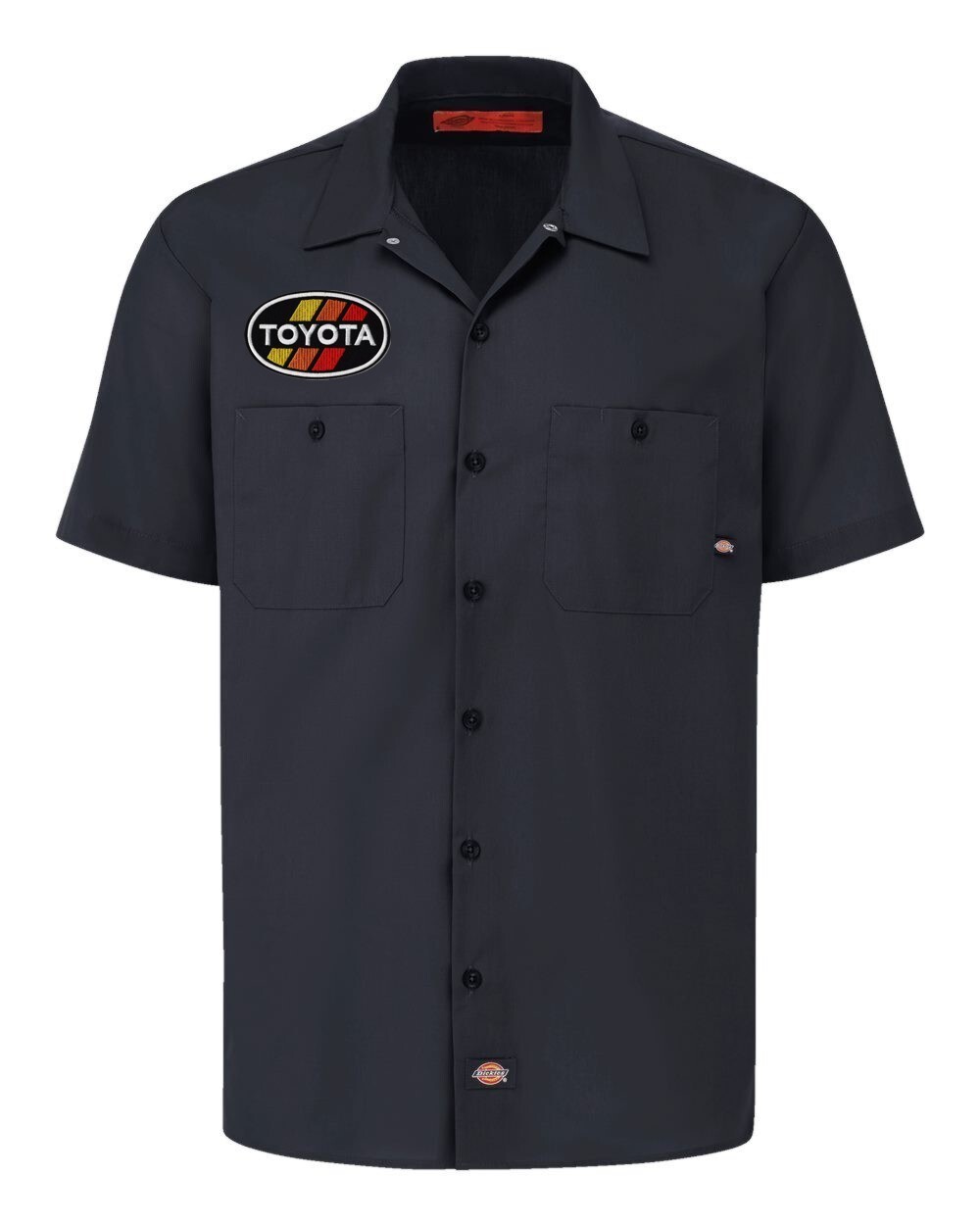 Toyota Dickies Retro Oval Patch Mechanic Work Shirt S-5X