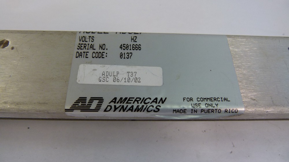 AD American Dynamics ADULP T37 Universal Loop Panel