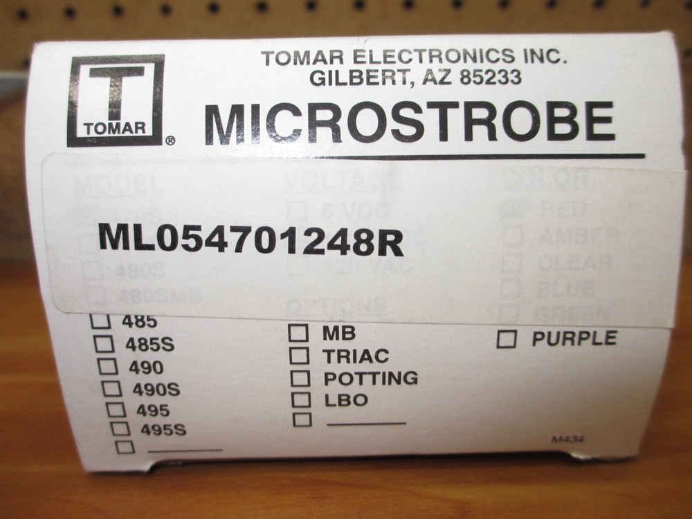 Tomar Electronics 470S-1280 *NEW* Red Flashing Light Signal Microstrobe