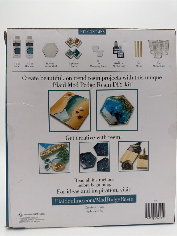 Plaid Mod Podge Do It Yourself Resin Kit