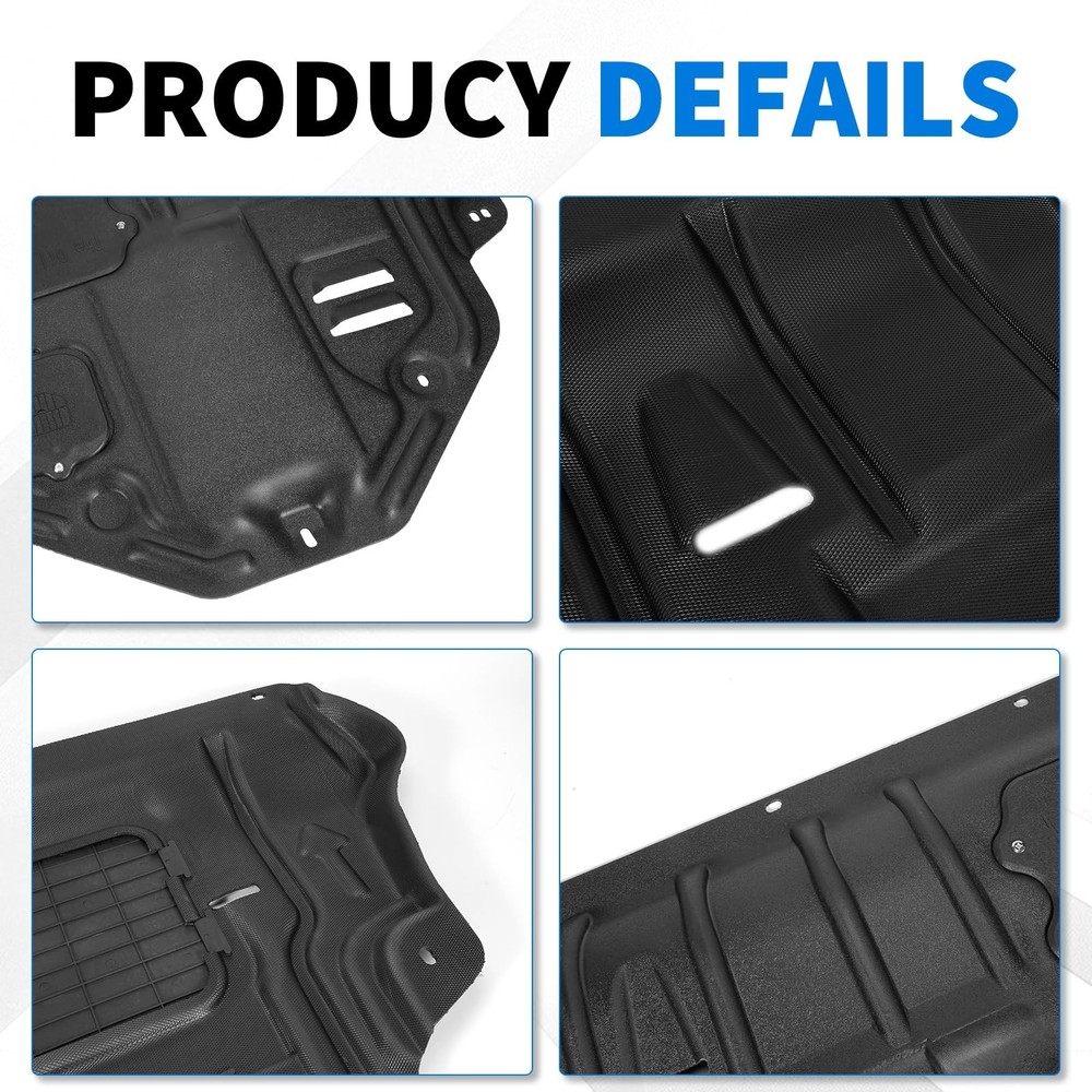 Front Lower Engine Splash Shield Compatible with Jeep Cherokee 2019 2020 2021...