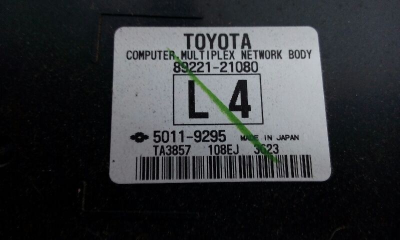14-16 Scion TC Chassis ECM Multiplex Network Module Manual Left Dash