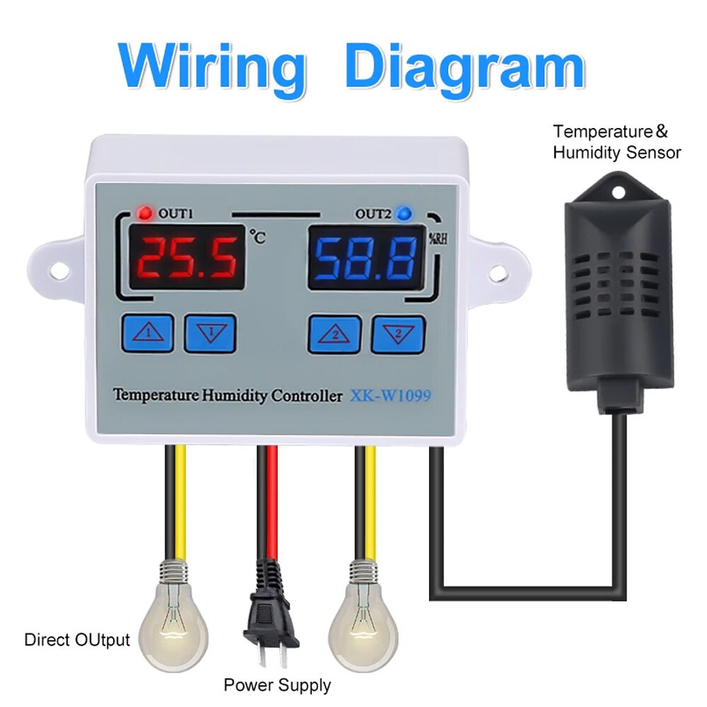 for W1099 digital controller for precise temperature and humidity control--