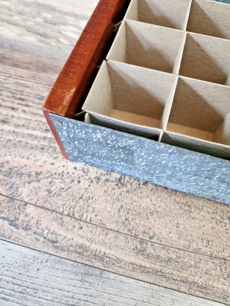 McCully Egg Co Dozen Egg Tray | Wood and Galvanized | LQQK