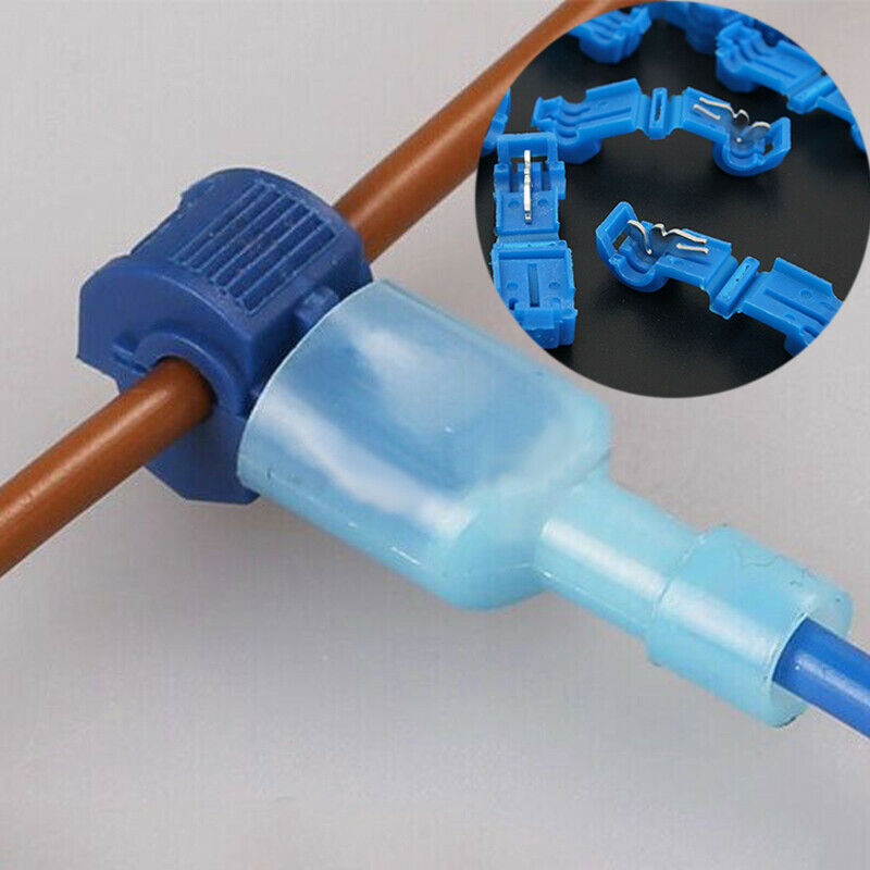 50pcs Quick Splice Lock Wire Terminals Connectors Electrical Crimp Cable Snap