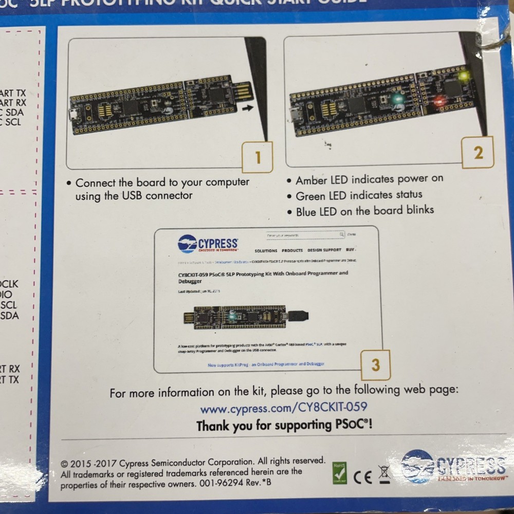 CYPRESS SEMIconductor CY8CKIT-059 / CY8CKIT059 Prototyping Kit S22