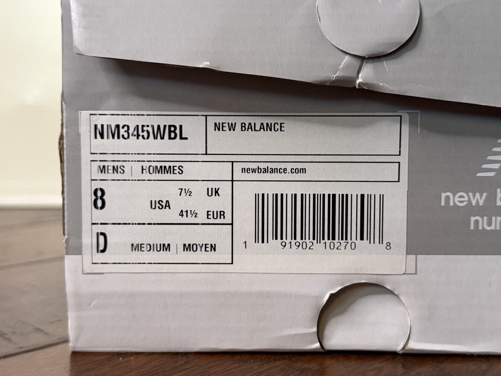 New Balance Numeric 345 White Size 8
