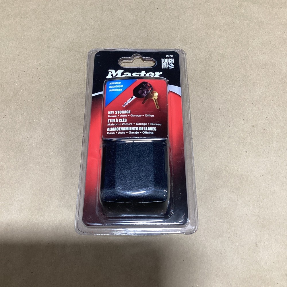 Master Lock Portable Key Case Key Storage Compact Black 207D Recessed Magnet Dur