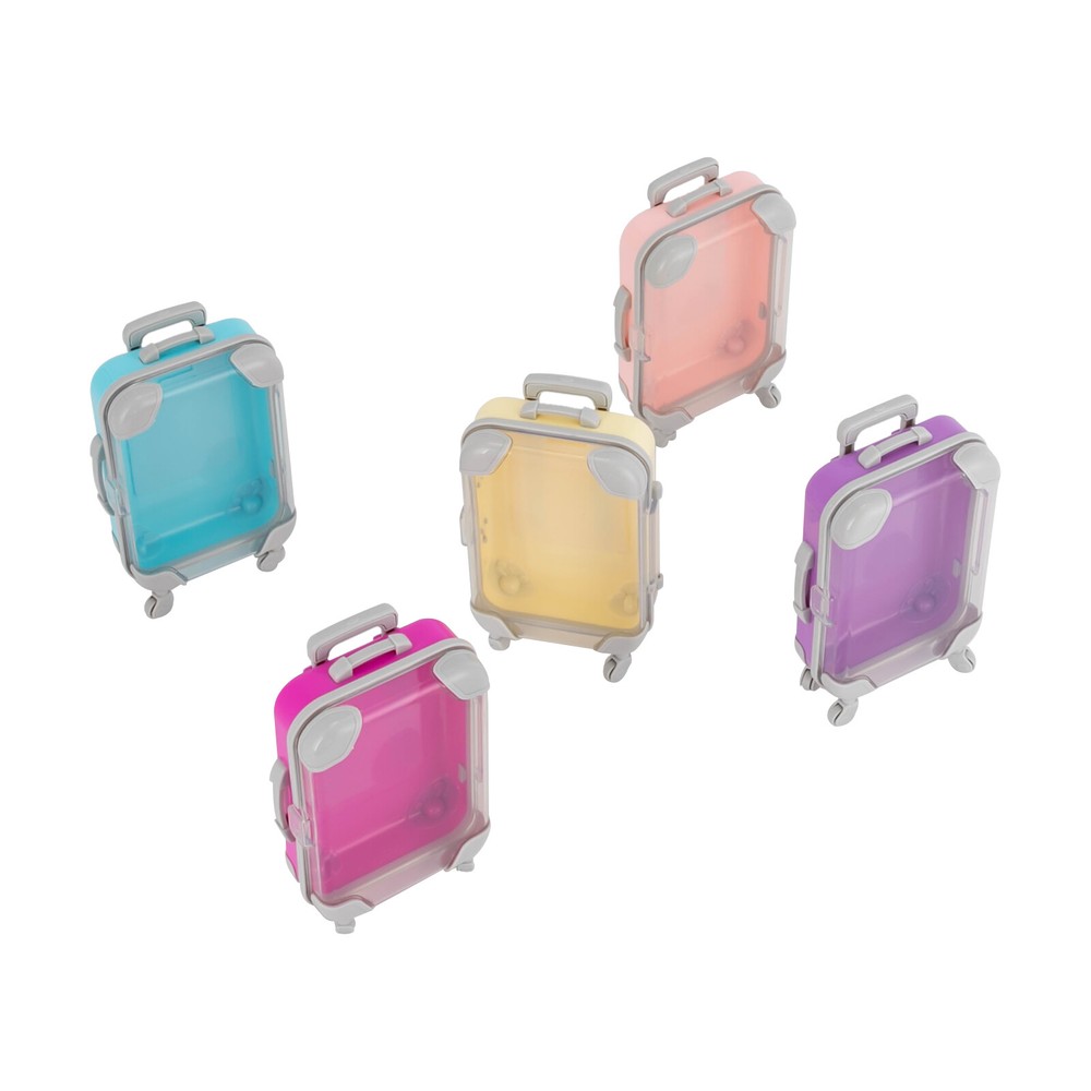12 PCS Simulation Mini Trolley Cases Suitcase Set ABS Case Set W/4 Wheel