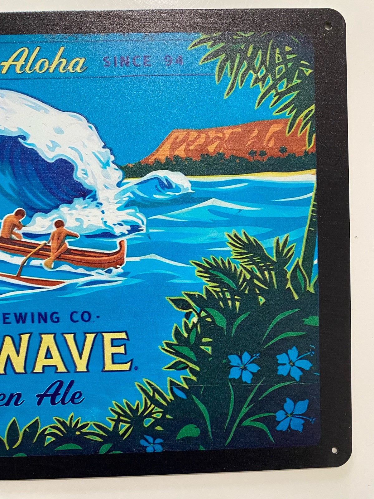Kona Brewing Sign - Big Wave - Hawaii - Craft Beer - Liquid Aloha