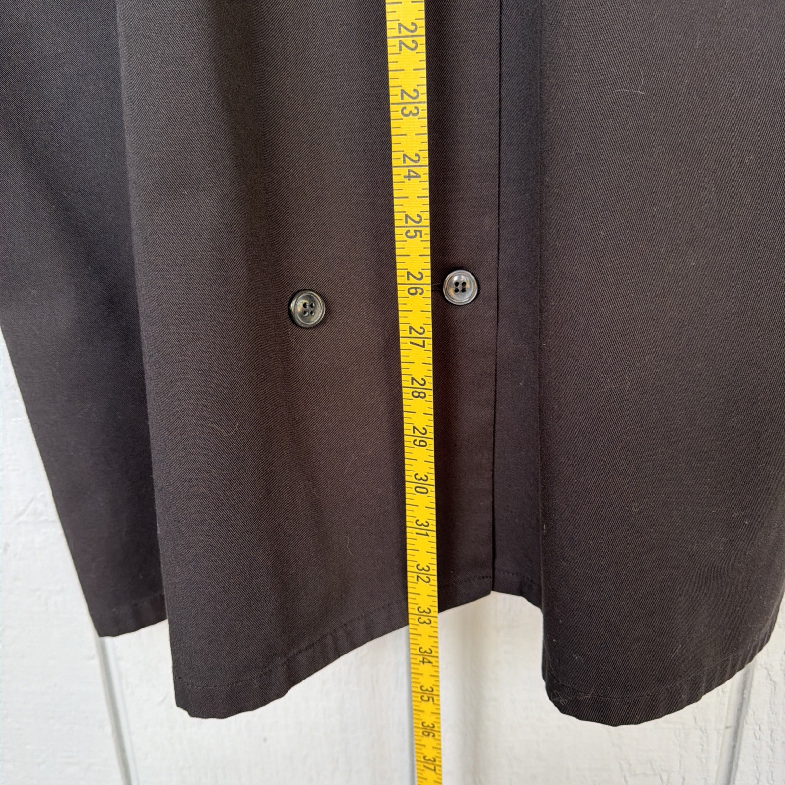 Men's Chef Coat Chefwear Jacket 3X Short Sleeve Black Button Pockets