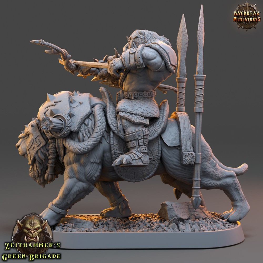 Orc Warrior Mounted Bow | DayBreak Miniatures