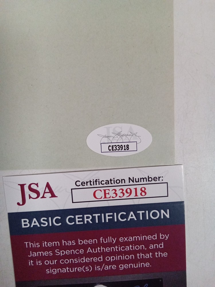 Leif Erickson American Actor Signed Cut JSA -#