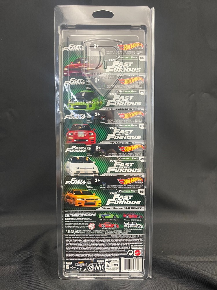 Diamond Protector 10 Individual Premium 5 Pack Diecast Case for Hot Wheels